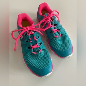 Under Armour Micro G Running Shoes Teal Pink Athletic Sneakers Women 7